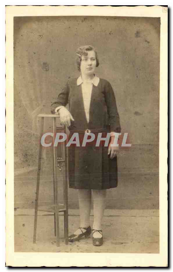 CARTE PHOTO Folklore Femme