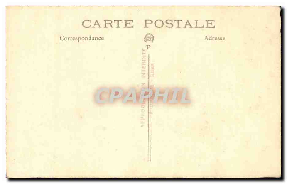CARTE PHOTO Folklore Femme — Rückseite