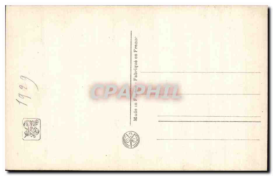CPA Fantaisie Salon de Paris Azema Ils ont frappe mon corps comme une enclume Christ — Verso