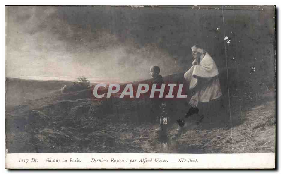 CPA Fantaisie Salons de Paris Derniers rayons par Alfred Weber