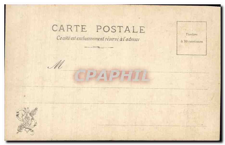 CPA Fantaisie Salon 1901 Leon Felix Paris des gens sur un pont  — Verso