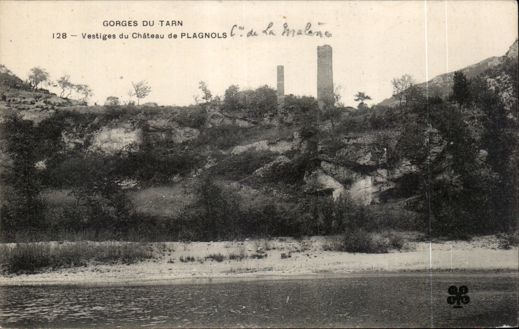 CPA Gorges du Tarn Vestiges du chateau de Plagnols