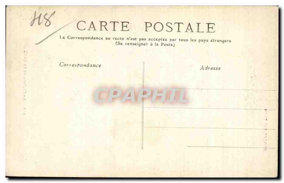 CPA Gorges du Tarn Chateau de la Caze — Rückseite