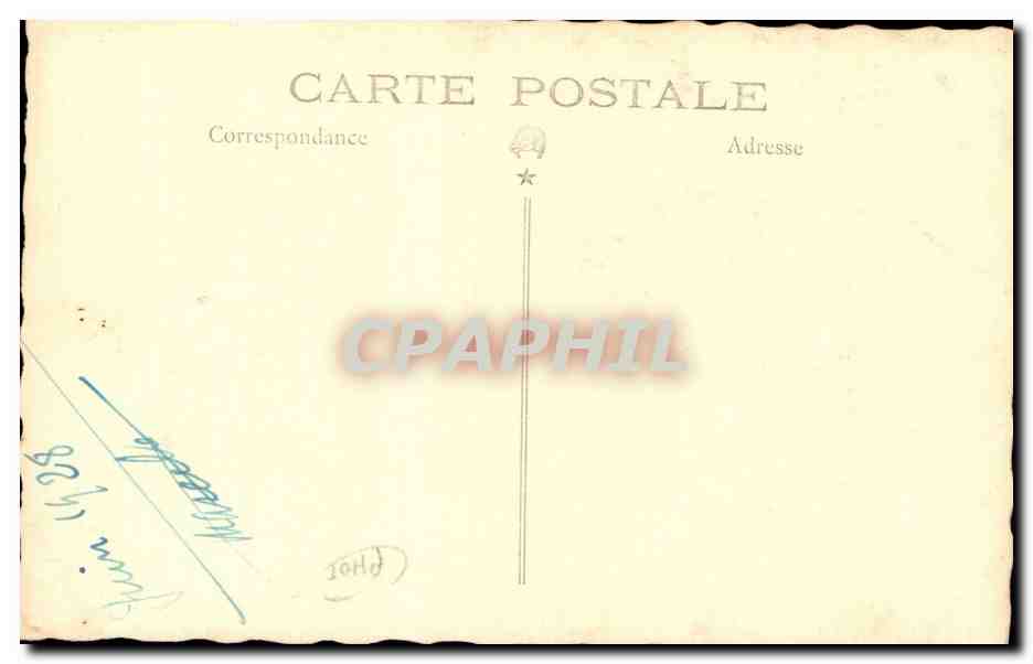 CARTE PHOTO Femme  — Verso
