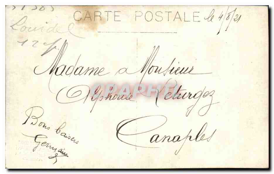 Deux jeunes femmes — studio photographique — Pont-à-Mousson, Lucien Hert — Verso