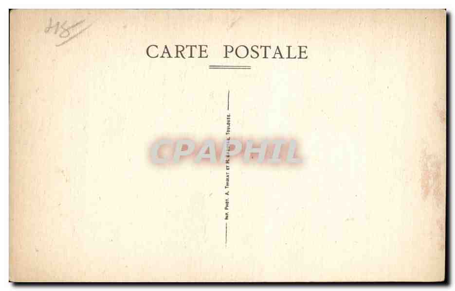 CPA Gorges du Tarn Chateau de la Caze  — Rückseite