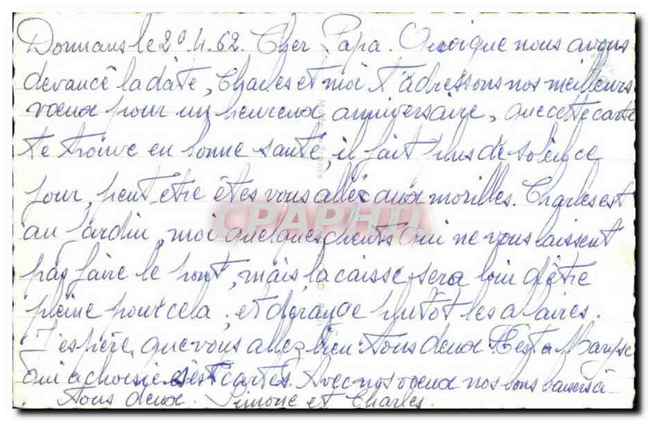 Humour - Illustration - Bien fait Alfred! - CPA Gondot — Verso