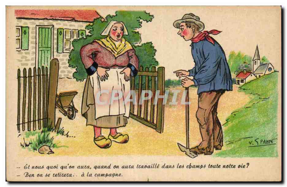 Famille campagnarde — dialogue humoristique — V. Spahn