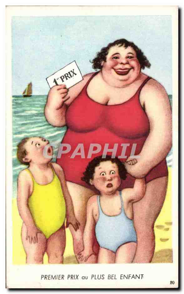 Humour - Illustration - 1 Prix - Plus Bel Enfant - CPA 