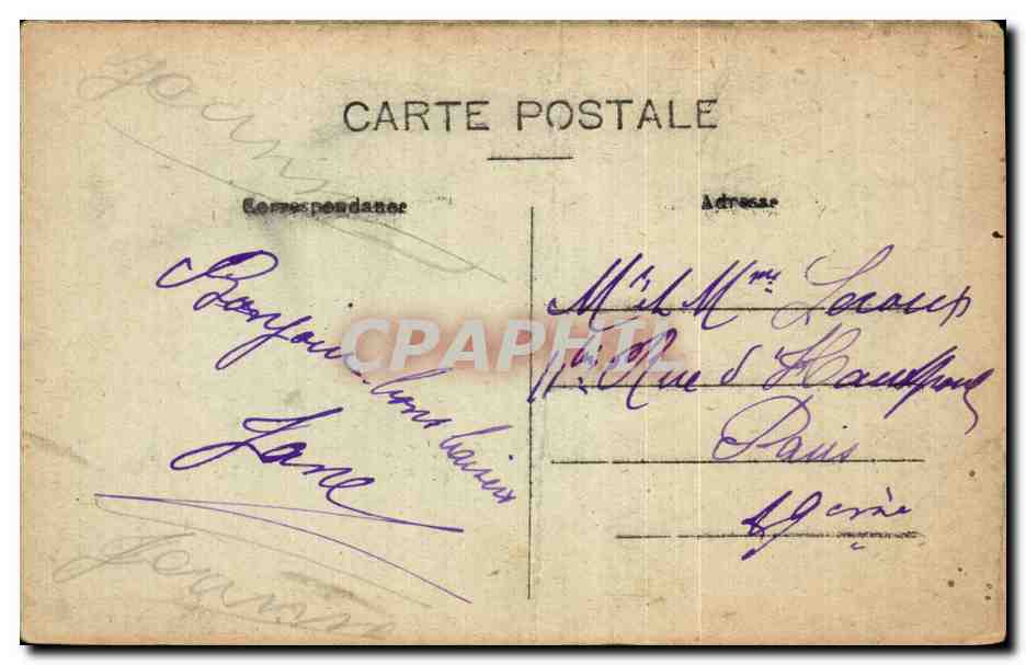 Humour - Illustration - Un drole d'etat - CPA  — Rückseite
