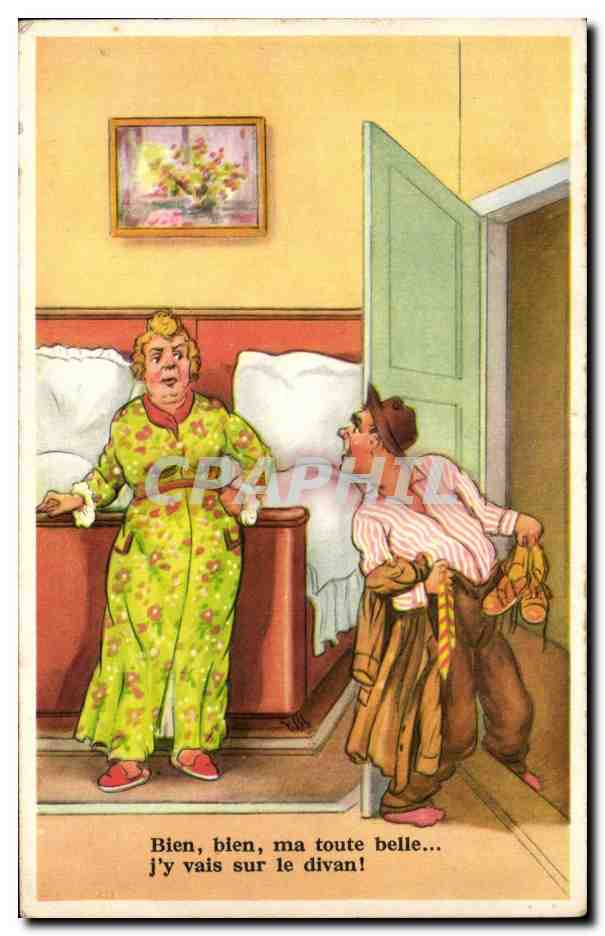 Humour - Illustration - bien bien ma toute belle - CPA 