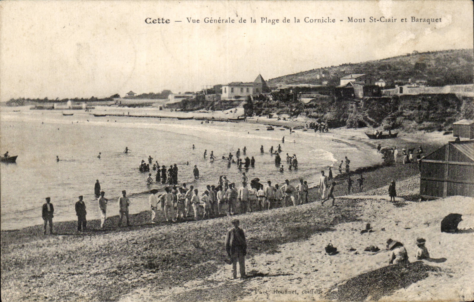 Sete - Cette - Vue Generale de la Plage de la Corniche - CPA 