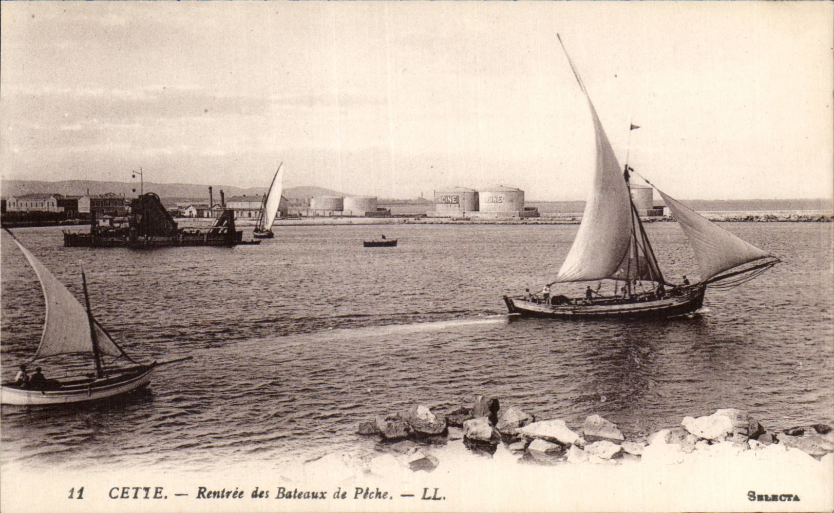 Sete - Cette - Rentree des Bateaux de Peche - CPA 
