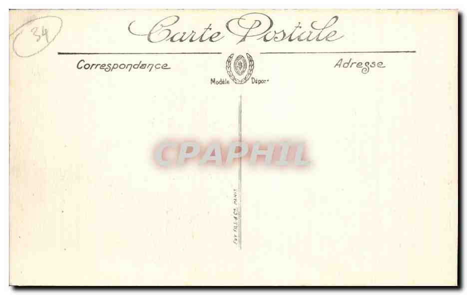 Sete - Cette - Le Port et la Ville - CPA  — Back