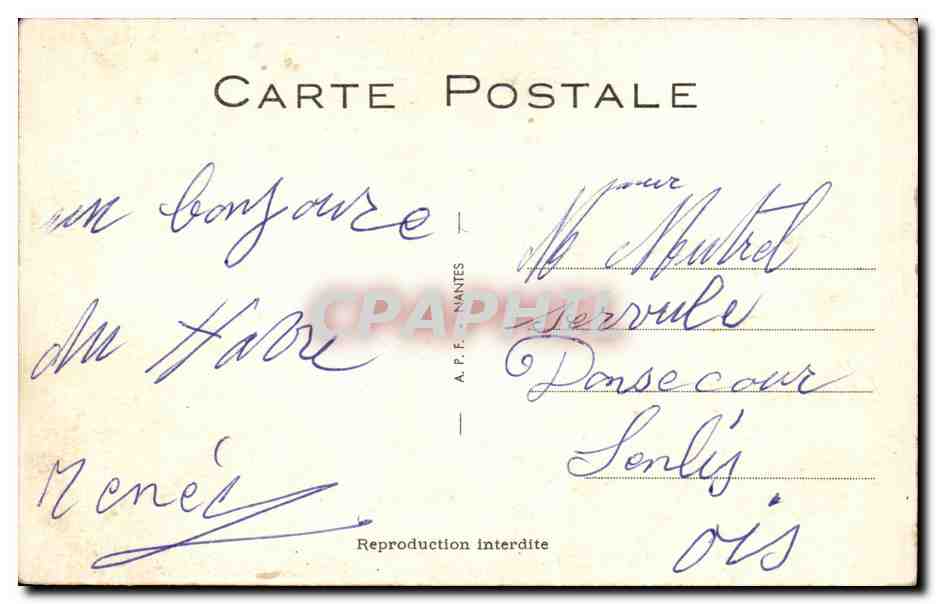 Amour se refroidit quand tu rentres à trois heures du matin — Zazeph — éditeur A.P.F. NANTES n°6 — Verso
