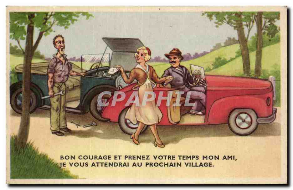 Humour - Illustration - Prenez votre temps - CPA 