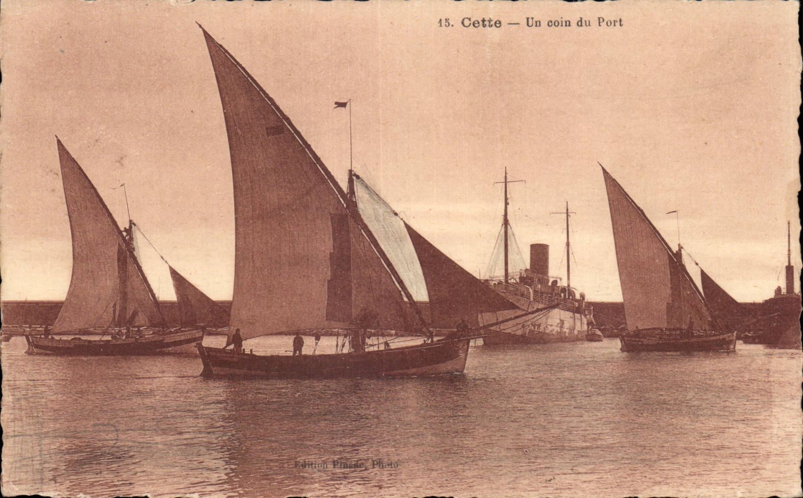 Sete - Cette - Un Coin du Port - CPA 