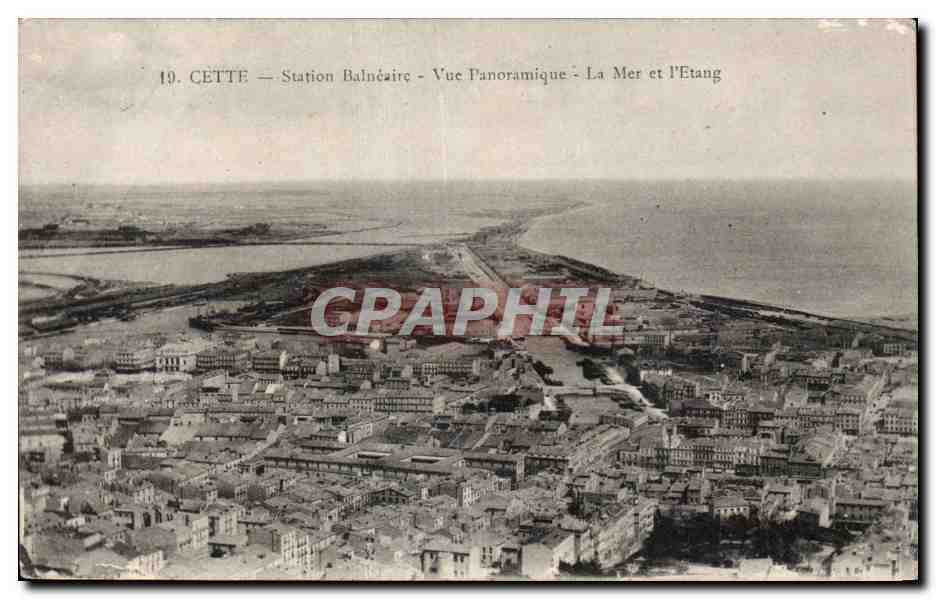 Sete - Cette - Station Balneaire - La Mer et l'Etang - CPA 