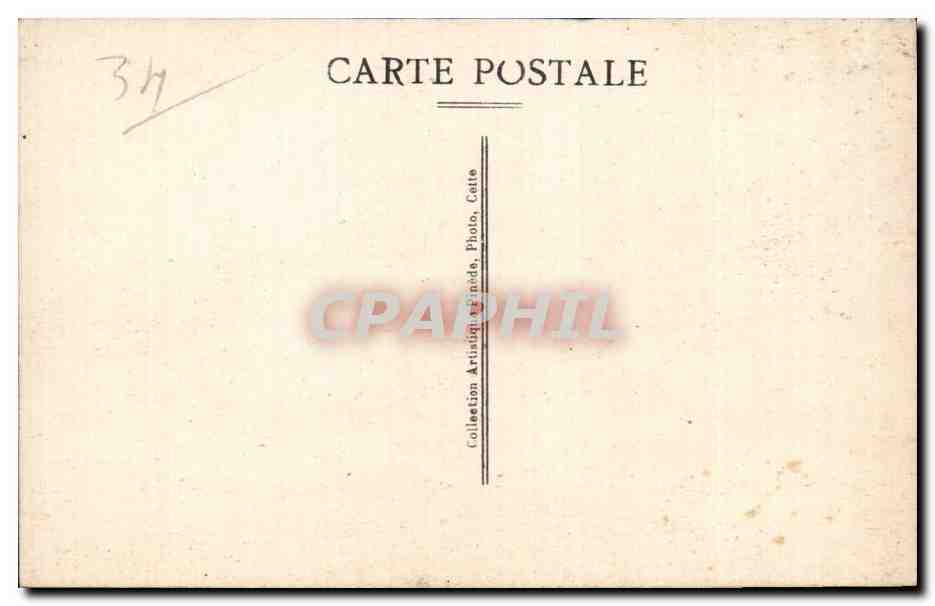 Sete - Cette - Port et Mont Saint Louis - CPA  — Back