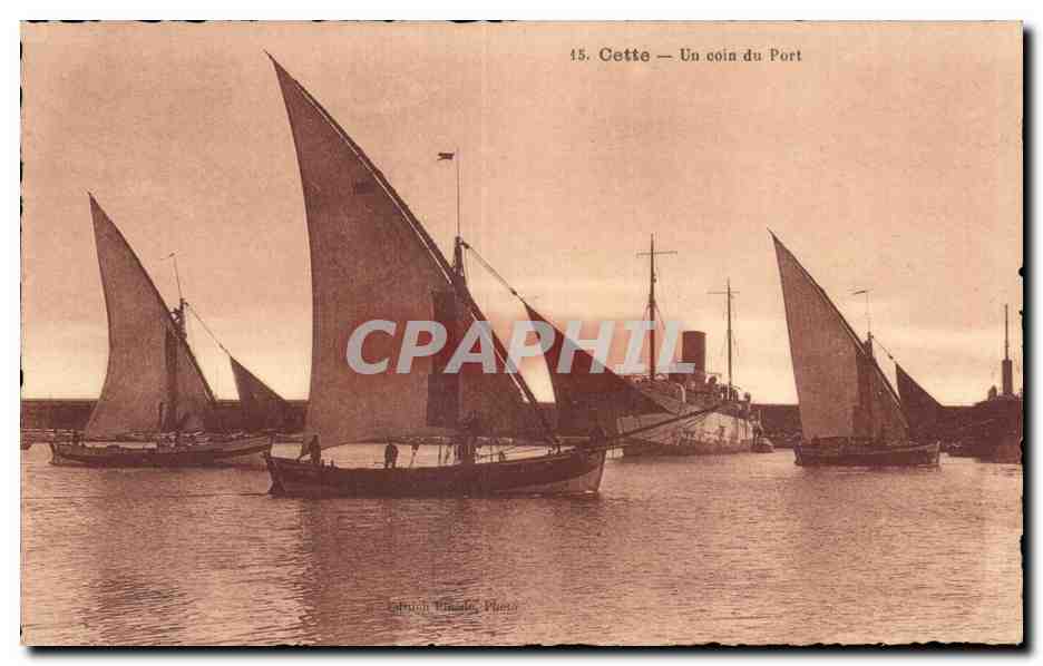 Sete - Cette - Un Coin du Port - CPA 