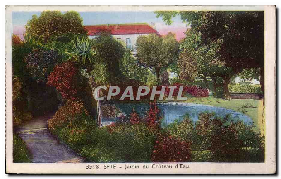 Sete - Cette - Jardin du Chateau d'Eau - CPA 