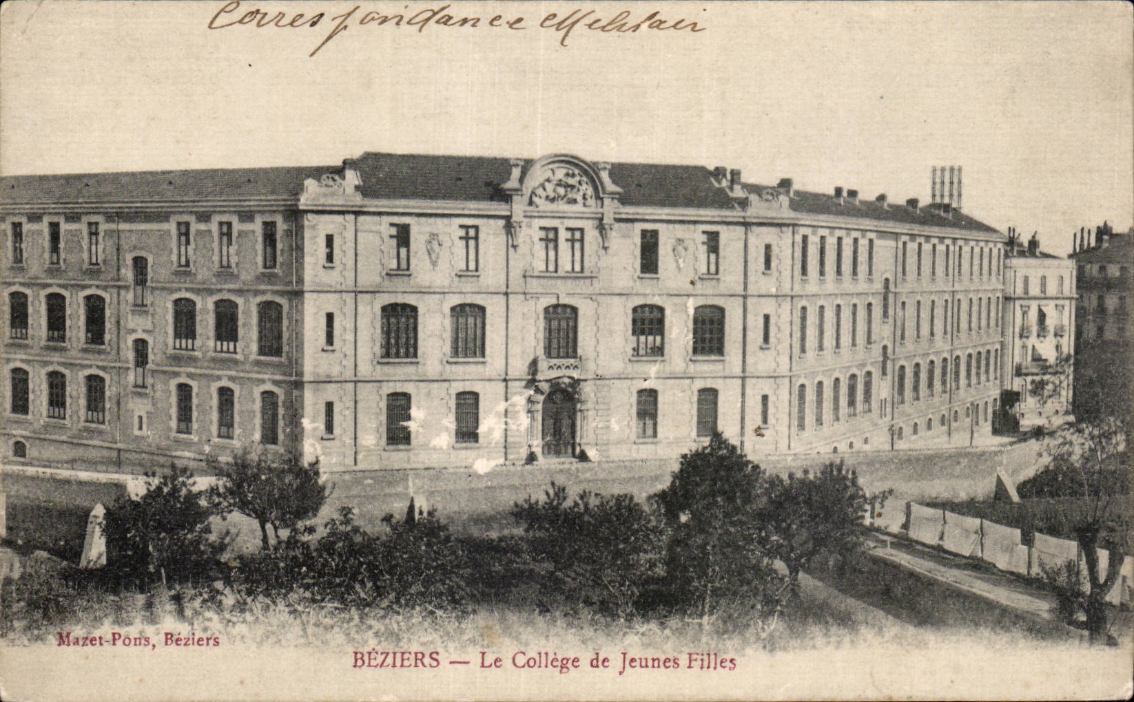 Béziers — Le Collège de Jeunes Filles — Mazet-Pons, Béziers