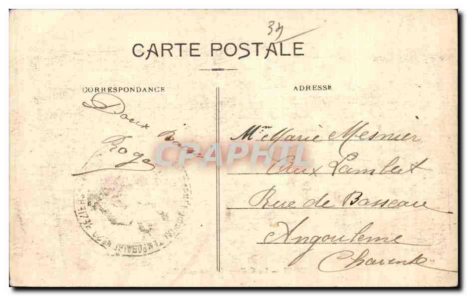 Béziers — Le Collège de Jeunes Filles — Mazet-Pons, Béziers — Rückseite