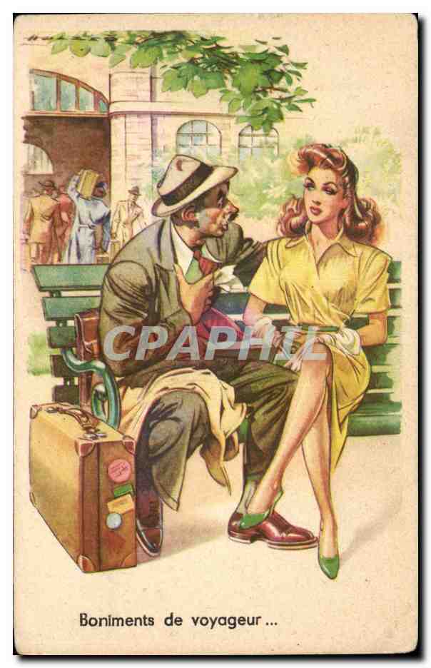 Humour - Illustration - Boniments de voyageur - CPA 