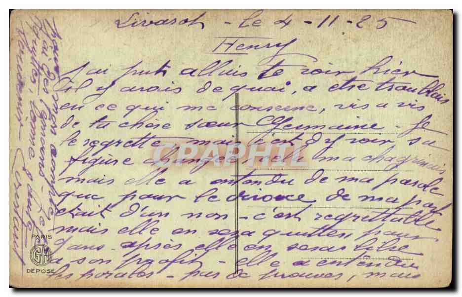 Fantaisie - Enfants - Maniere de Voir - ane - donkey - CPA  — Rückseite