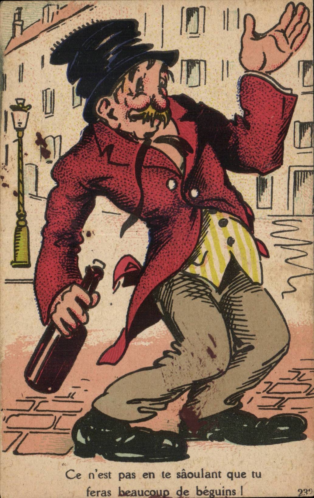 Humour - Illustration - Vin - Wine - Wein - CPA 