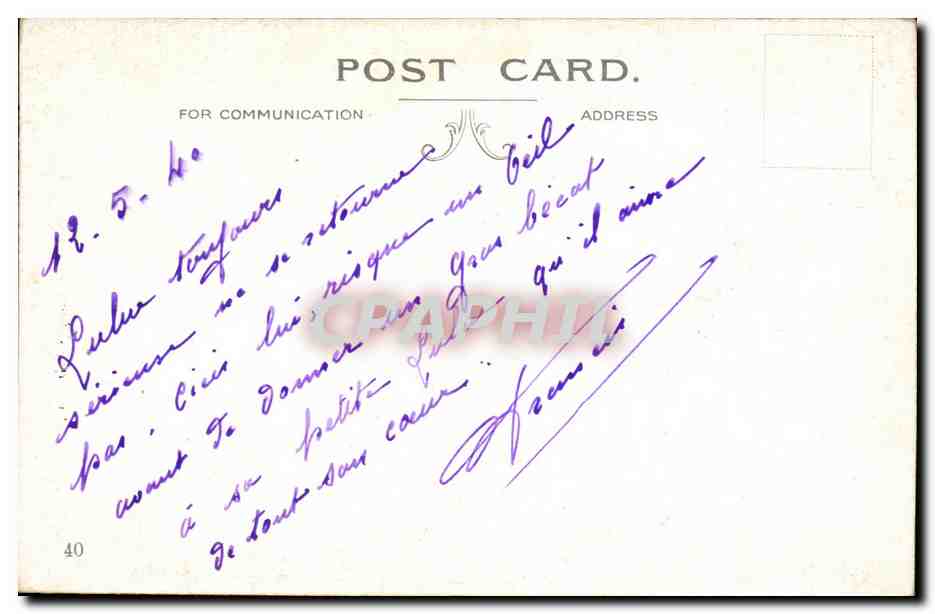 Fantaisie - Enfants - We're very comfortable here - CPA  — Rückseite