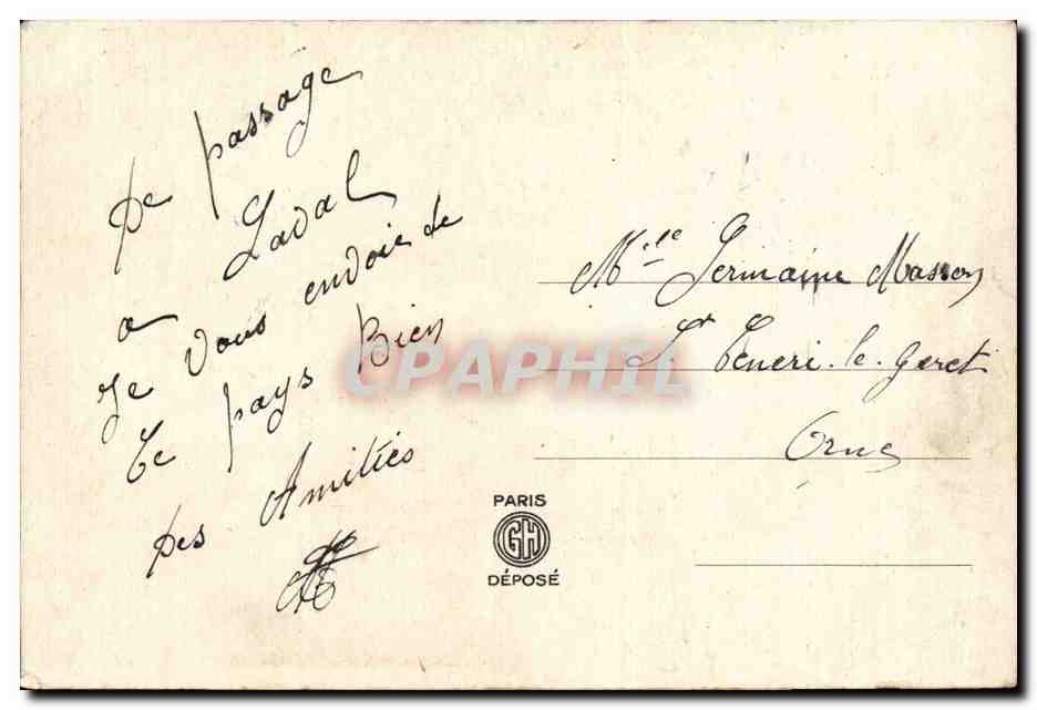 Humour - Illustration - On va dans la grange - CPA  — Rückseite