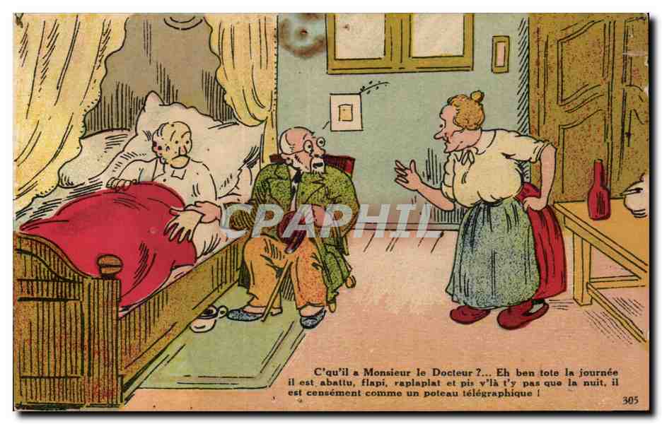 Scène humoristique avec docteur et patient — Le Nosars, n°305
