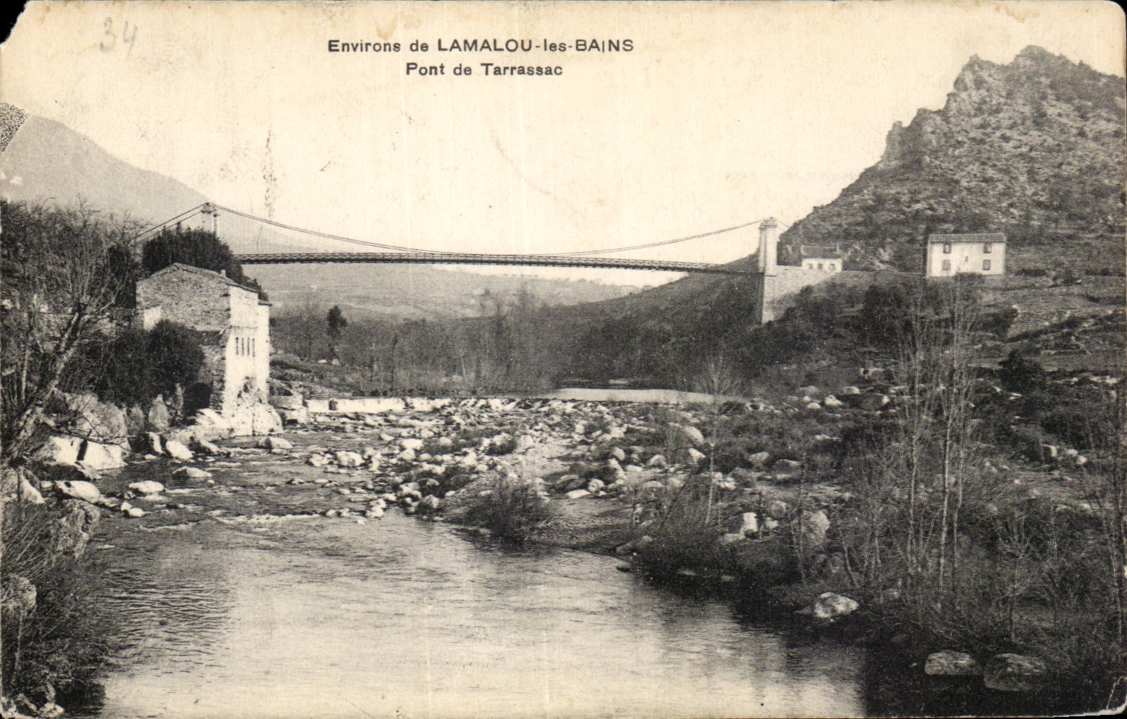 CPA Environs de Lamalou les Bains Pont de Tarrassac