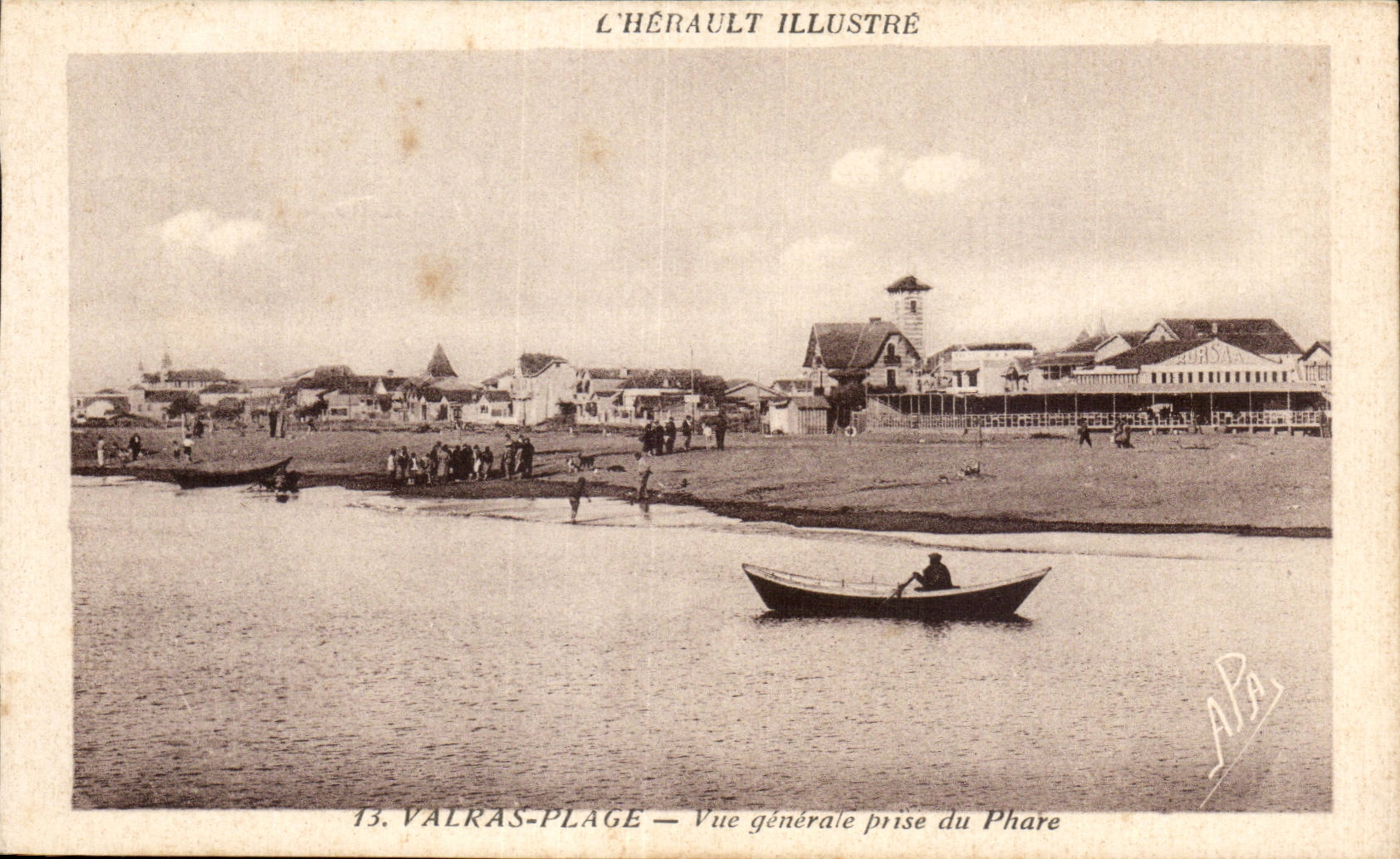 CPA Valras Plage Vue generale prise du phare Lighthouse