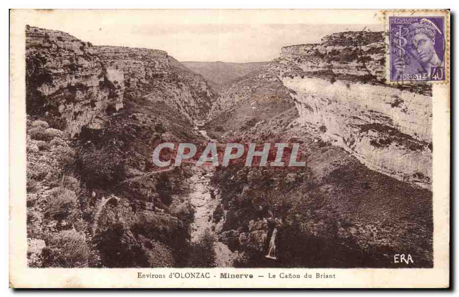 Environ d'OLONZAC - Minerve - Le Cañon du Briant — Phototypie ERA