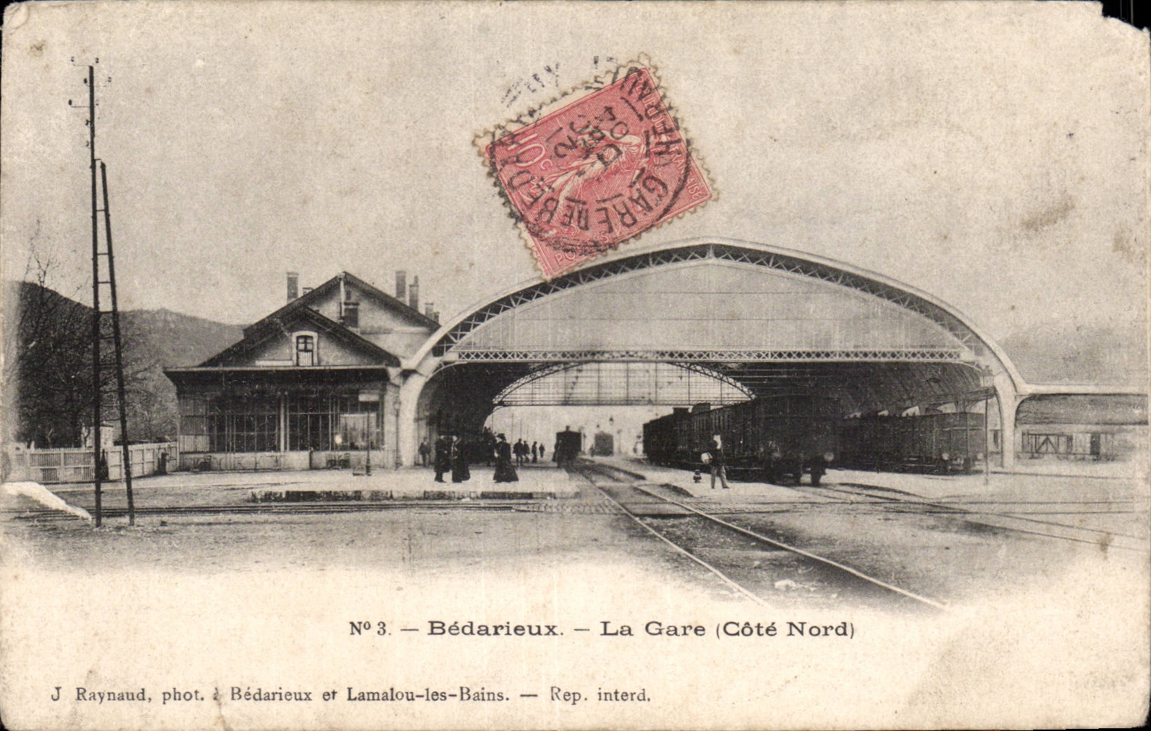 CPA Bedarieux La gare (cote Nord) Train