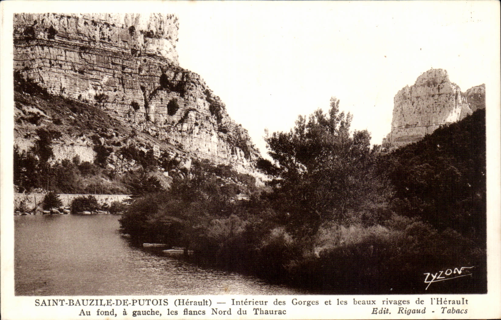 Saint-Bauzile-de-Putois (Hérault) — Intérieur des Gorges et les beaux rivages de l'Hérault