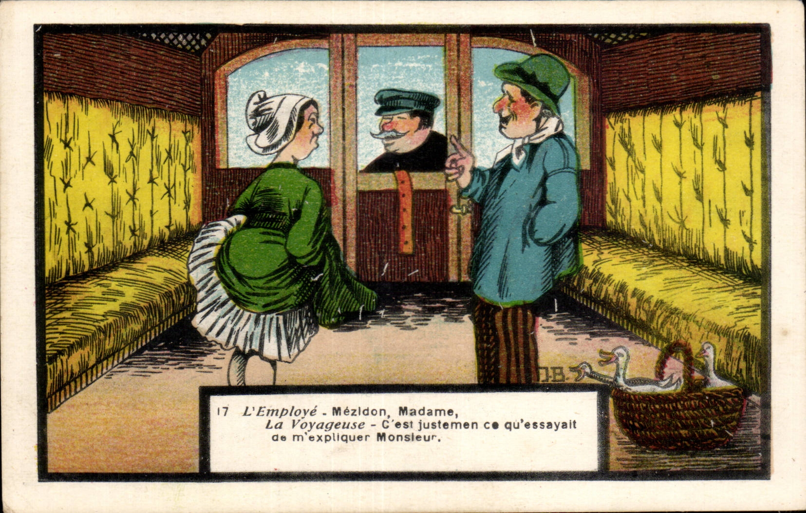 L'Employé - Mézidon, Madame, La Voyageuse - C'est justement ce qu'essayait de m'expliquer Monsieur — D.B. — n°17