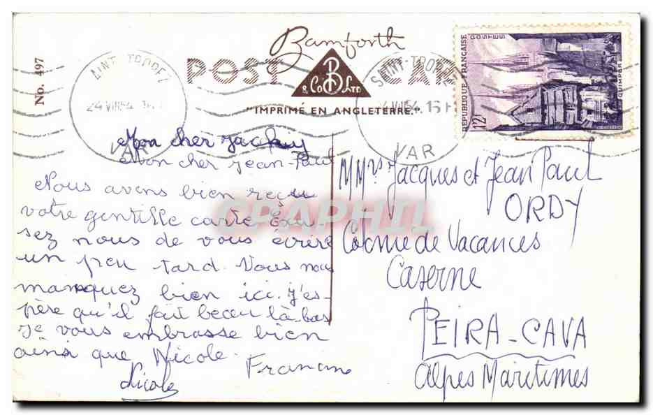 CPA Fantaisie Humour Femme forte Taylor — Rückseite