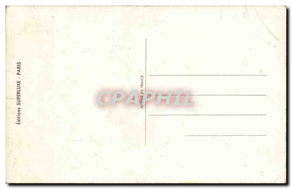CPA Fantaisie Humour Femme Ski nautique — Rückseite
