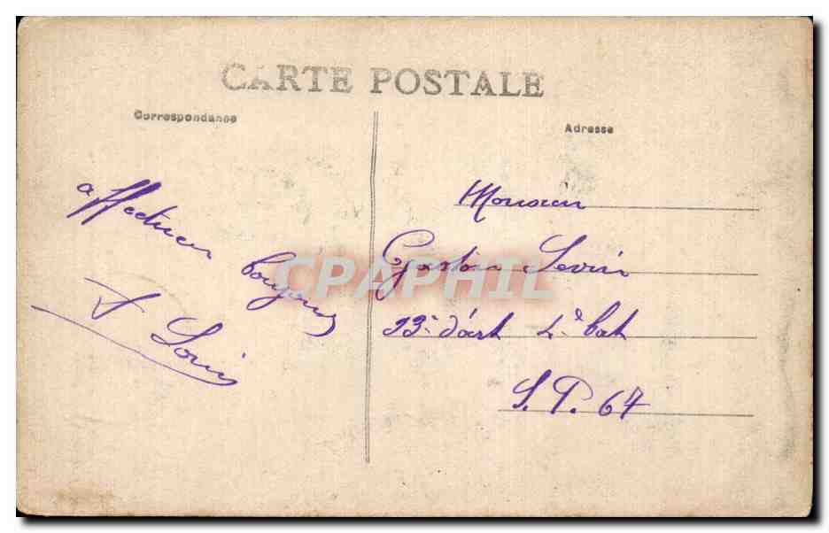 CPA Fantaisie L'aeroplane Avion  — Rückseite