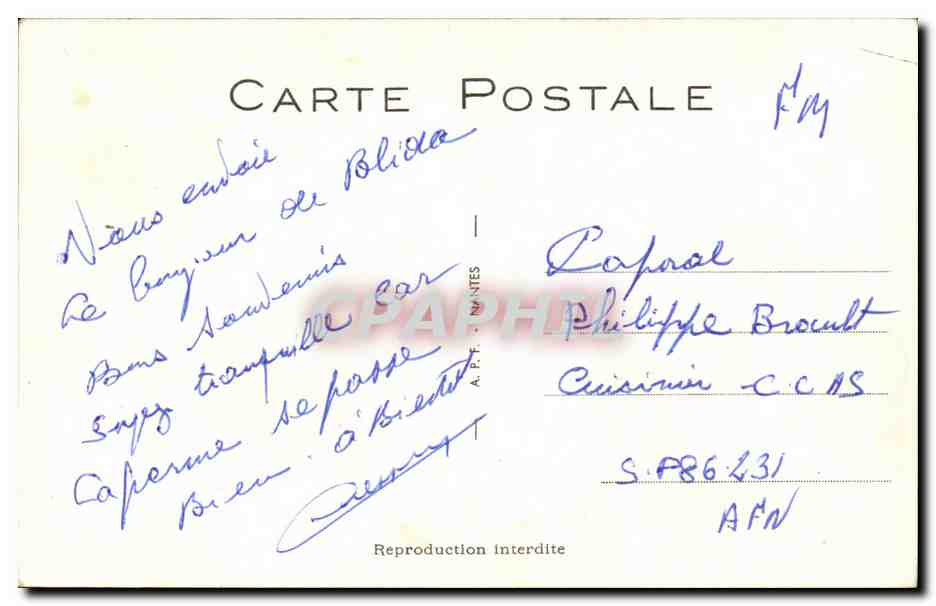 CPA Fantaisie Humour La chute C'est pas la peine d'etre parachutiste ! — Rückseite