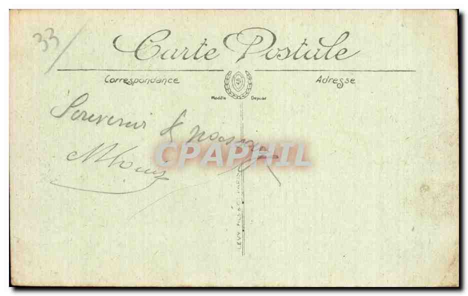 Bordeaux — Place Tourny et rue Fondaudège — statue de Tourny — éditeur Selecta, n°16 — Verso