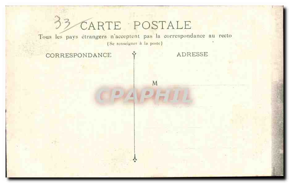 Bordeaux - L'Exposition Maritime et le monument des Girondins - CPA  — Verso
