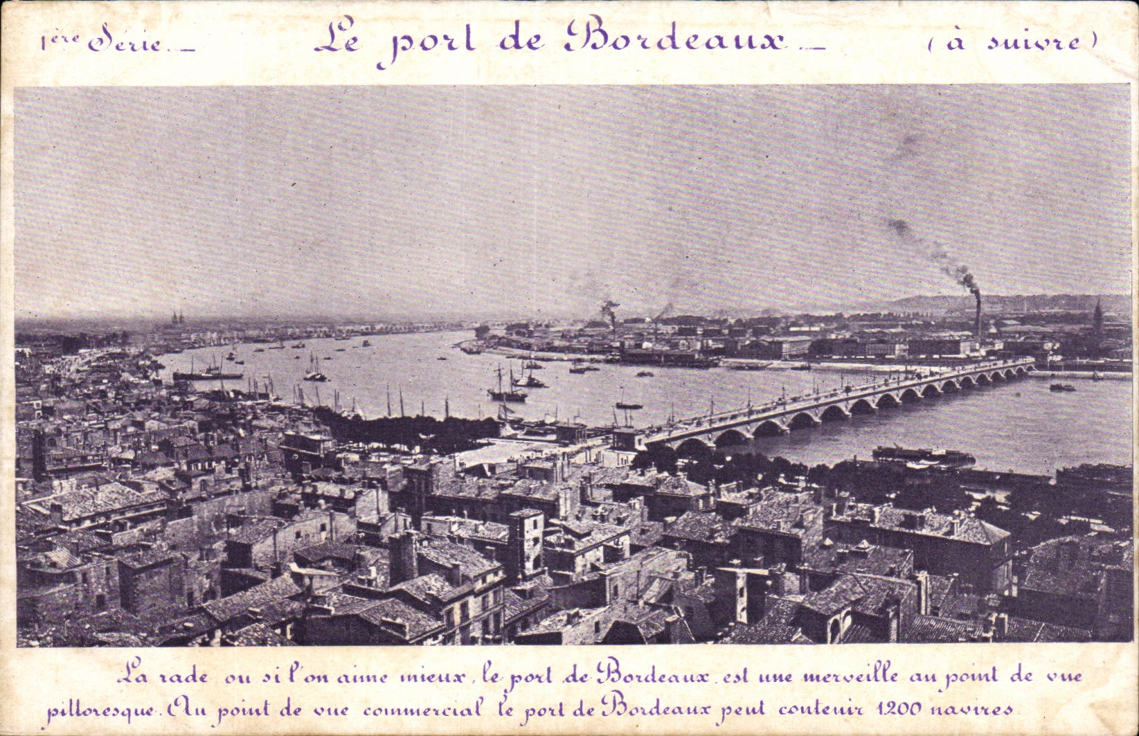 Bordeaux - Le Port de Bordeaux - 1ere Serie- CPA 