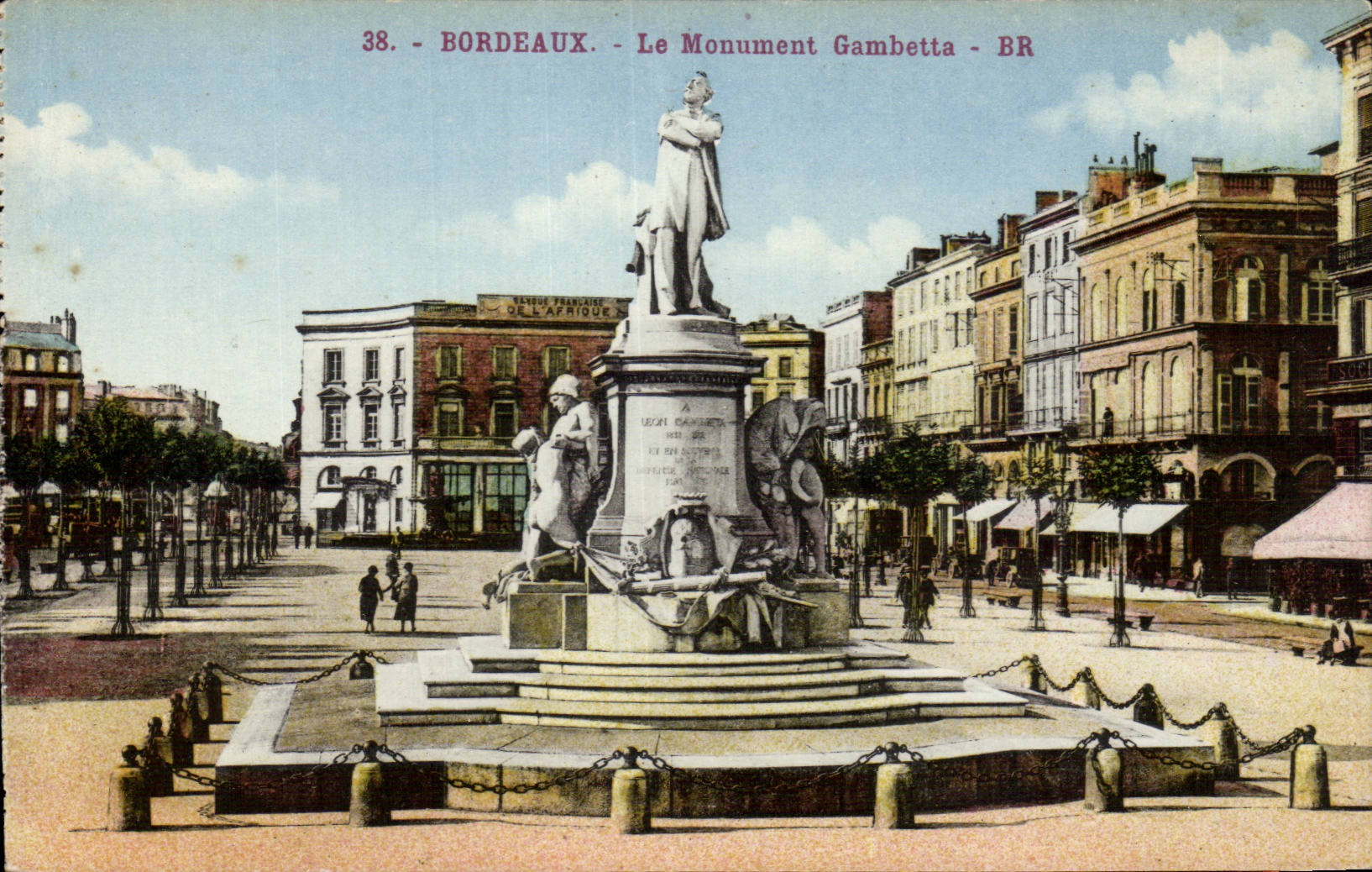 Bordeaux - Le Monument Gambetta - CPA 