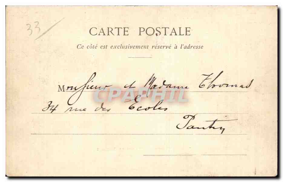Bordeaux - Le Grand Pont de Chemin de Fer sur la Garonne - CPA  — Verso