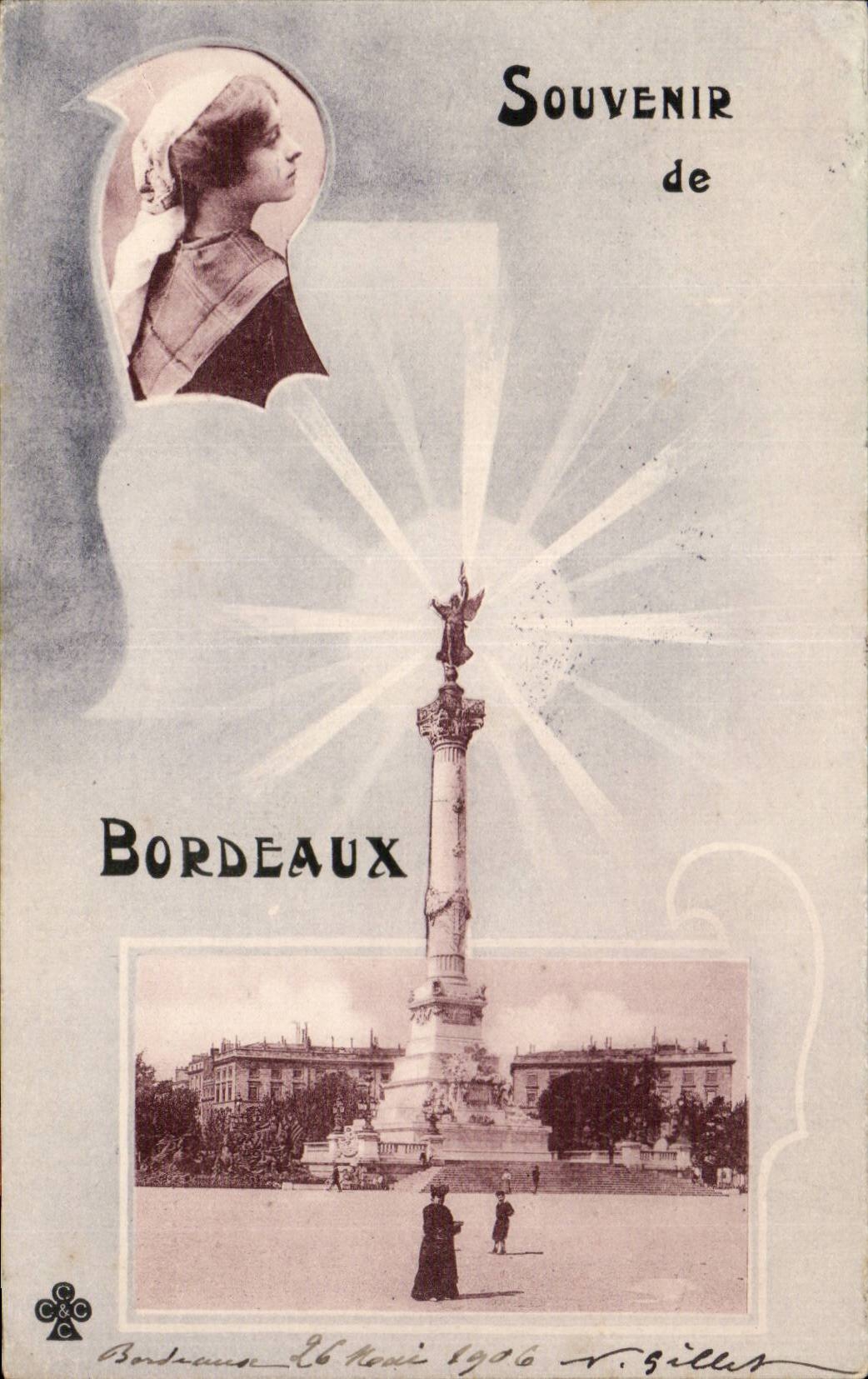 Bordeaux - Souvenir de Bordeaux - CPA 