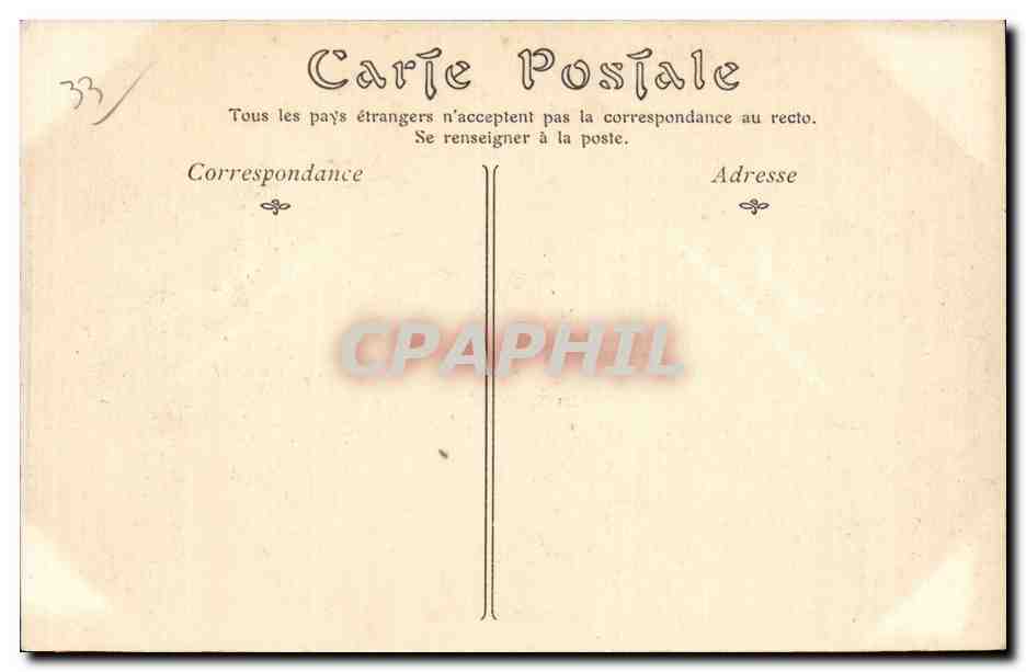 Bordeaux - Le Musee - Galerie des Peintures - CPA  — Verso